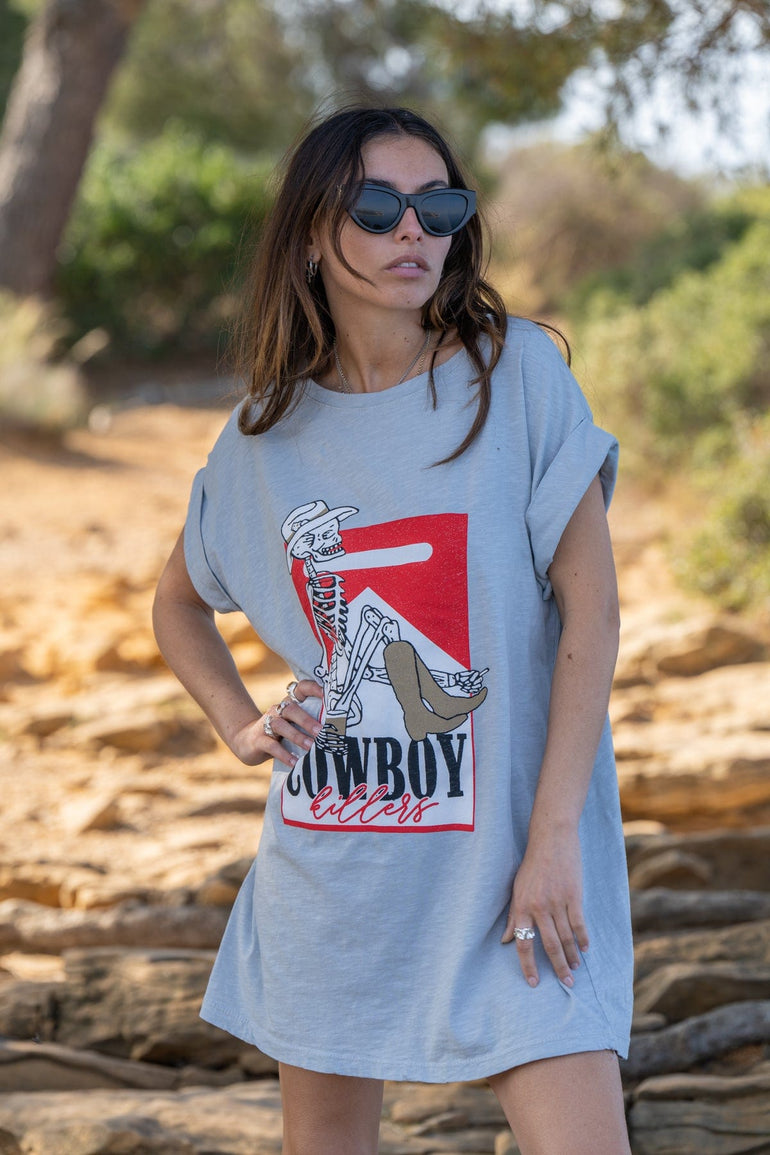 Chantal B Robe T-Shirt Cowboy Gris