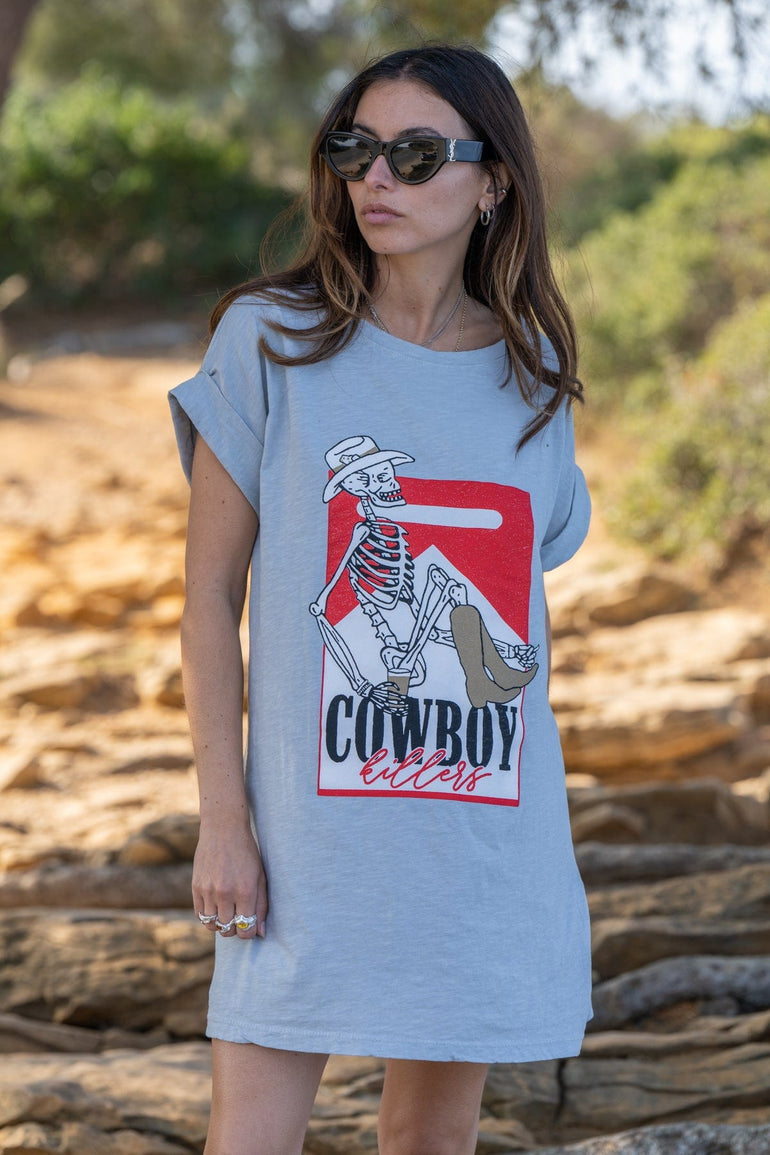 Chantal B Robe T-Shirt Cowboy Gris