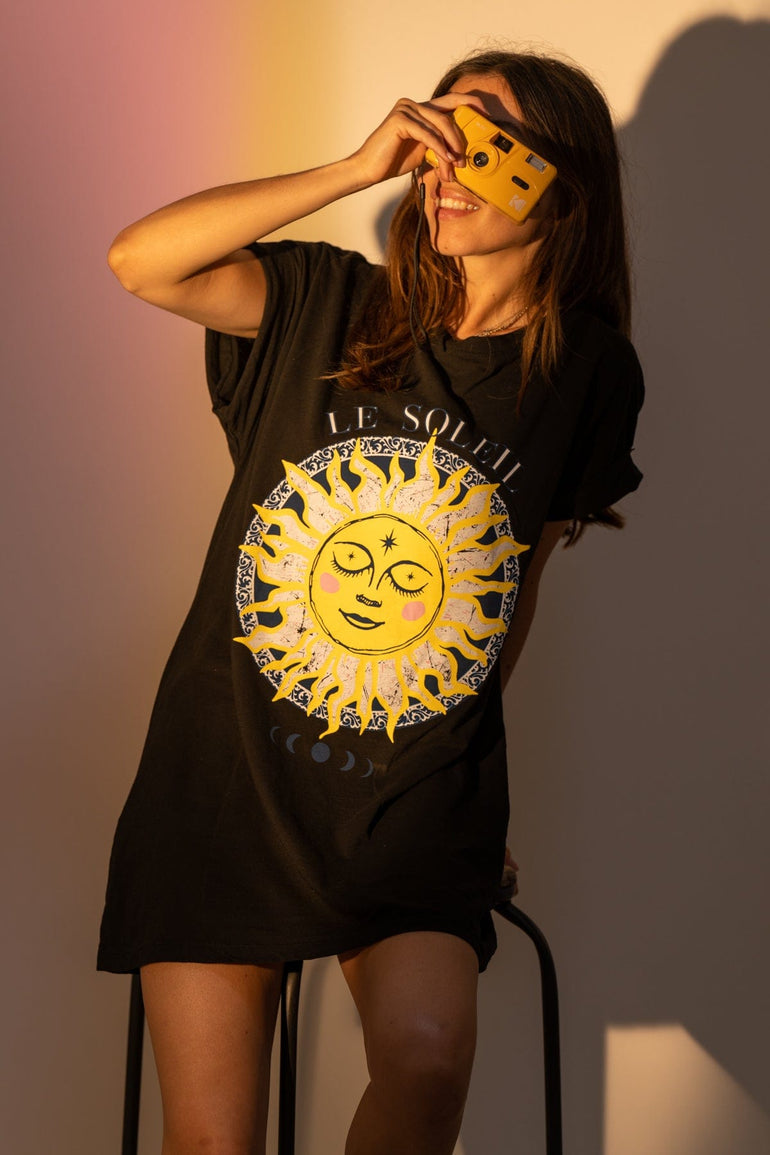 Chantal B Robe T-Shirt Le Soleil Noir