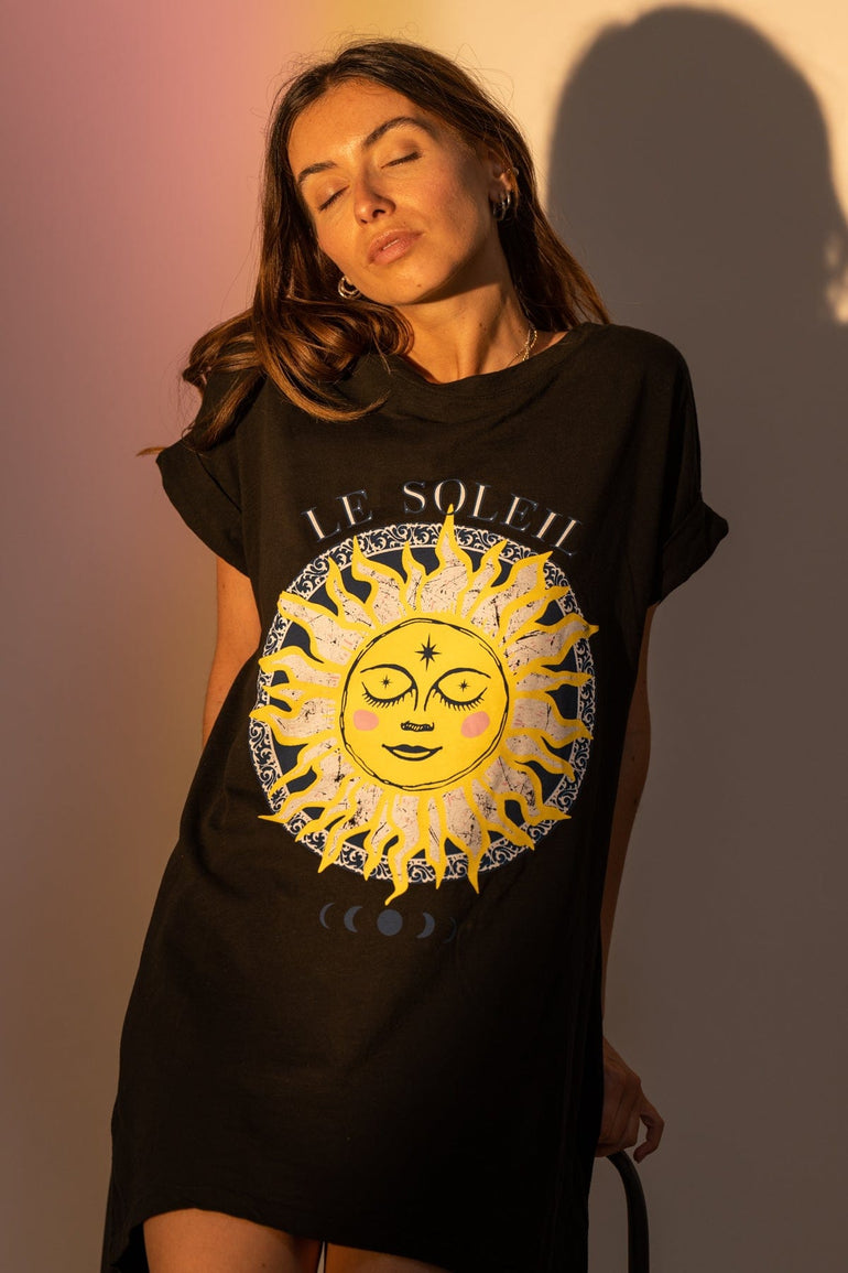 Chantal B Robe T-Shirt Le Soleil Noir