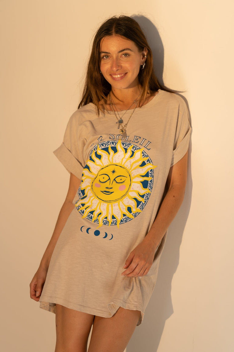 Chantal B Robe T-Shirt Le Soleil Sable