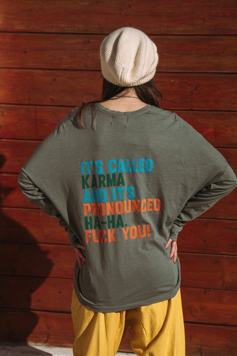 Chantal B T-Shirt Karma Kaki