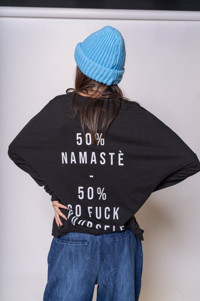 Chantal B T-Shirt Namaste Noir