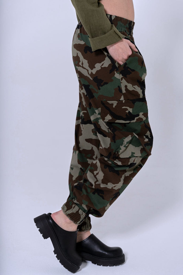 Chantal B Pantalon Cargo Camouflage