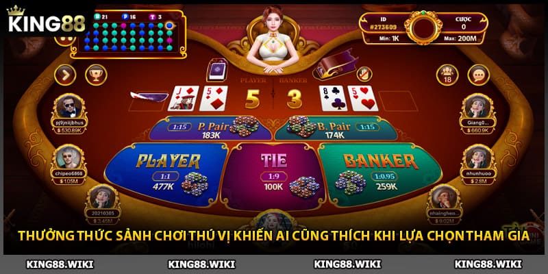 Thưởng thức sảnh chơi thú vị khiến ai cũng thích khi lựa chọn tham gia